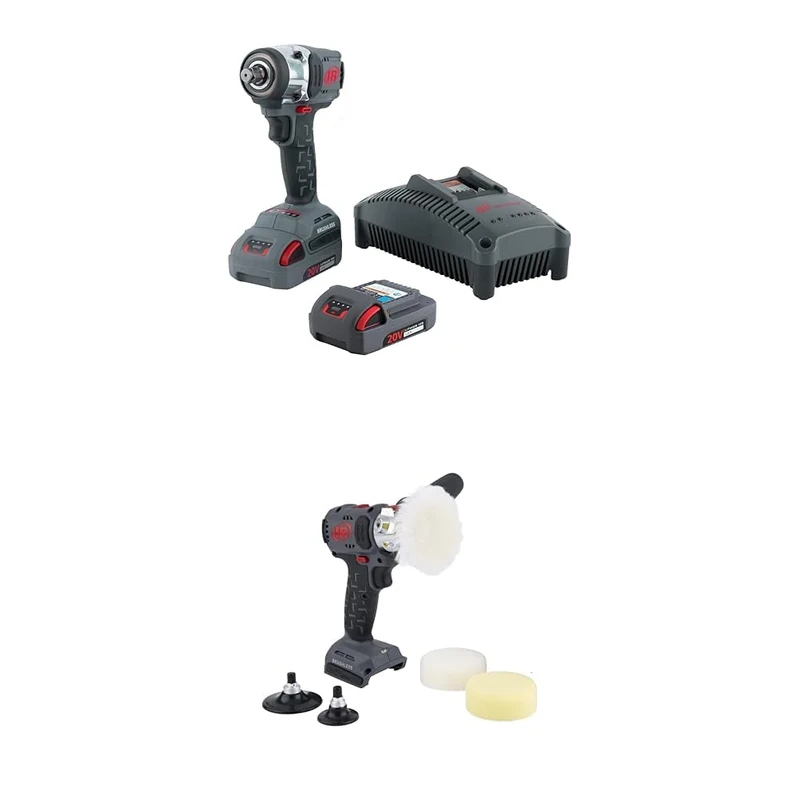 Ingersoll Rand W3151-K22-EU, 1/2" 20V Cordless Impact Driver Blue Compact High Performance with 2 Li-Ion Batteries