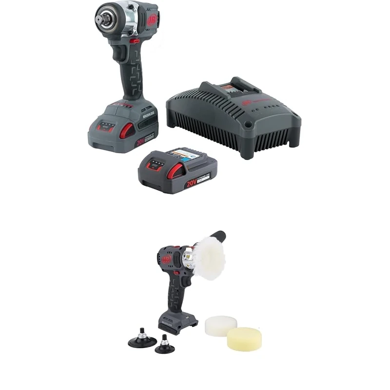 Ingersoll Rand W3131-K22-EU, 20 V Cordless Impact Driver kit with Brushless Motor Red Compact Design, Includes 2 Lithium-ion Batteries