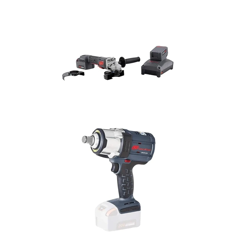 Ingersoll Rand G5351-K22-20V Cordless Angle Grinder and Cut-Off Tool, 2 Battery Kit, 8000 RPM, 1HP, 4.5" Wheel