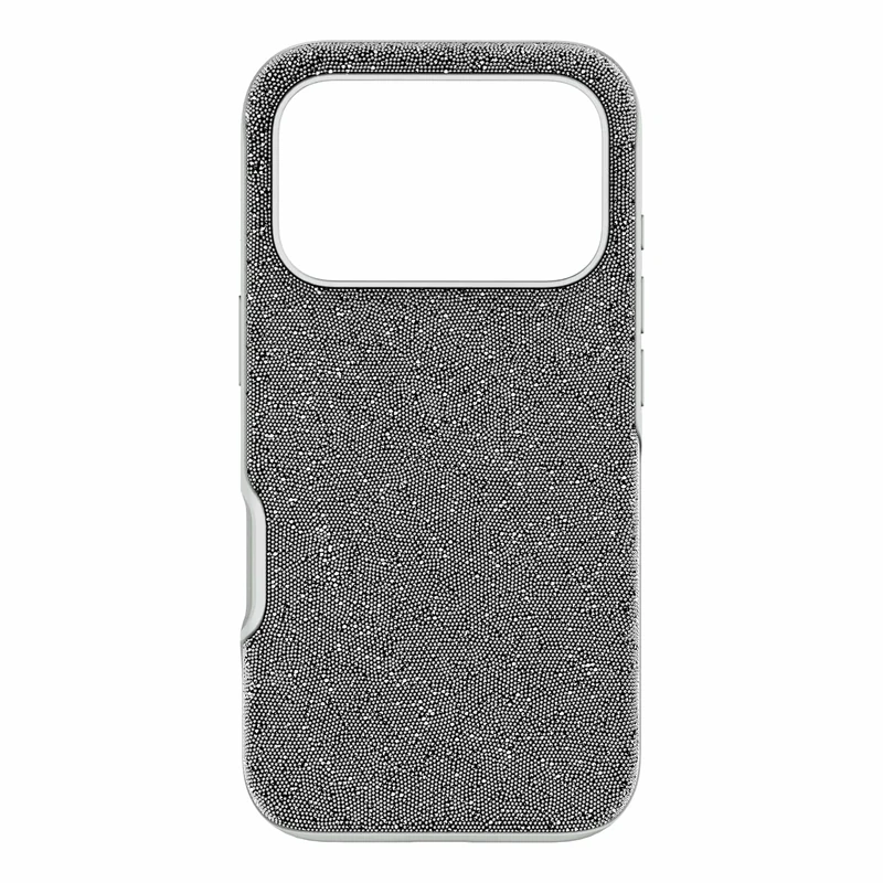 Swarovski High Phone Case for iPhone 17 Pro, Silver-Tone Crystals, Compatible with iPhone 17 Pro Smartphone and Official Apple Chargers, Part of the High Collection