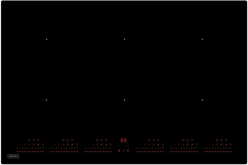 Kernau KIH 8645-6B Pure Black, Induction hob, Black