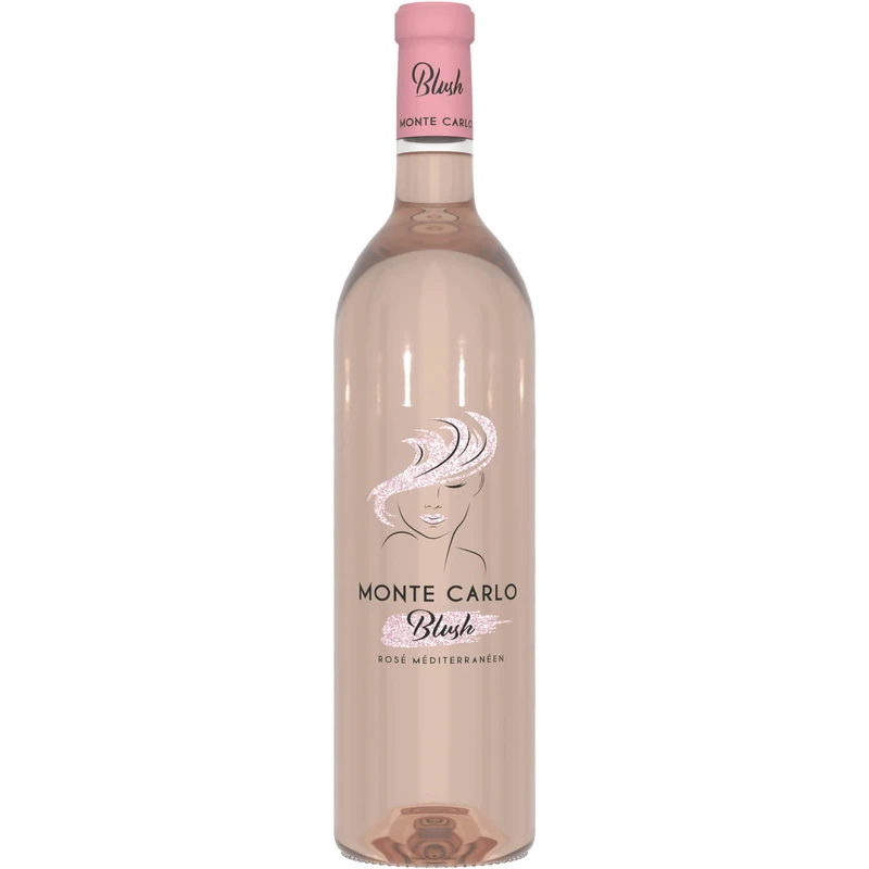 Monte Carlo Blush IGP Mediterrenee Rose Wine - Case of 6
