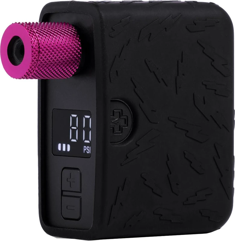 Muc‑Off AirMach Electric Mini Pro Inflator – Compact 120 PSI USB‑C Rechargeable Bike Pump for Presta & Schrader, Fast Inflation with LED Display & Brushless Motor - Image 1