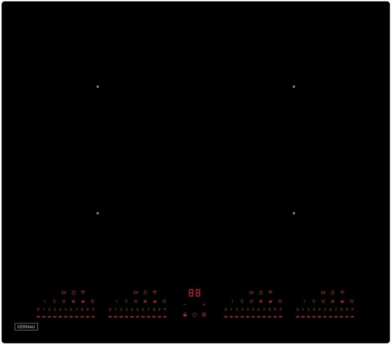 Kernau KIH 6445-4B Pure Black, Induction hob, Black