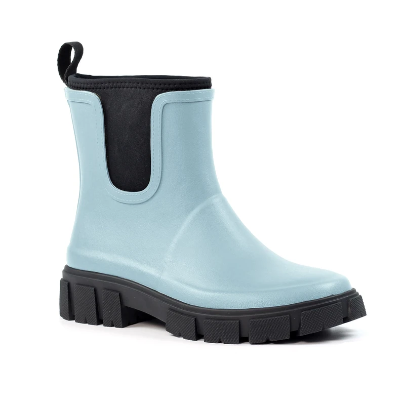 Lazy Dogz Womens Lake Rain Boot, Pale Blue, 6 UK