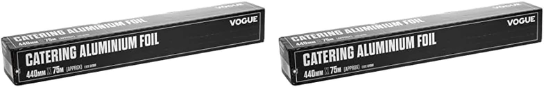 Vogue Aluminium Catering Foil 440mm x 75m - Pack of 2