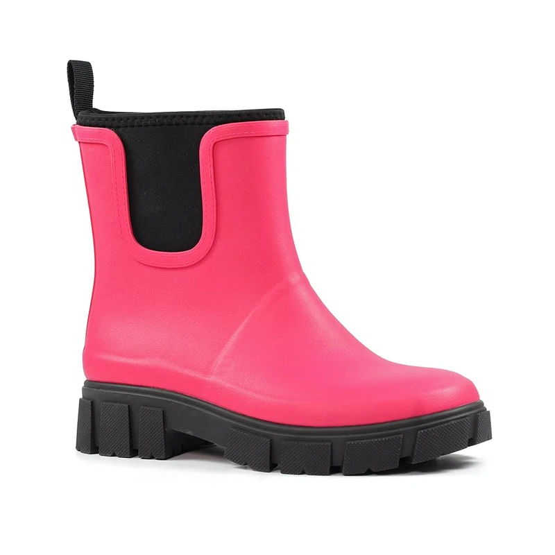 Lazy Dogz Womens Lake Rain Boot, Pink, 6 UK