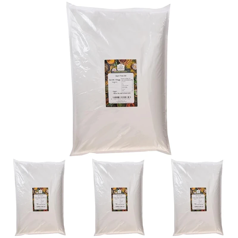 Old India Salt Fine 50 10kg (Pack of 4)