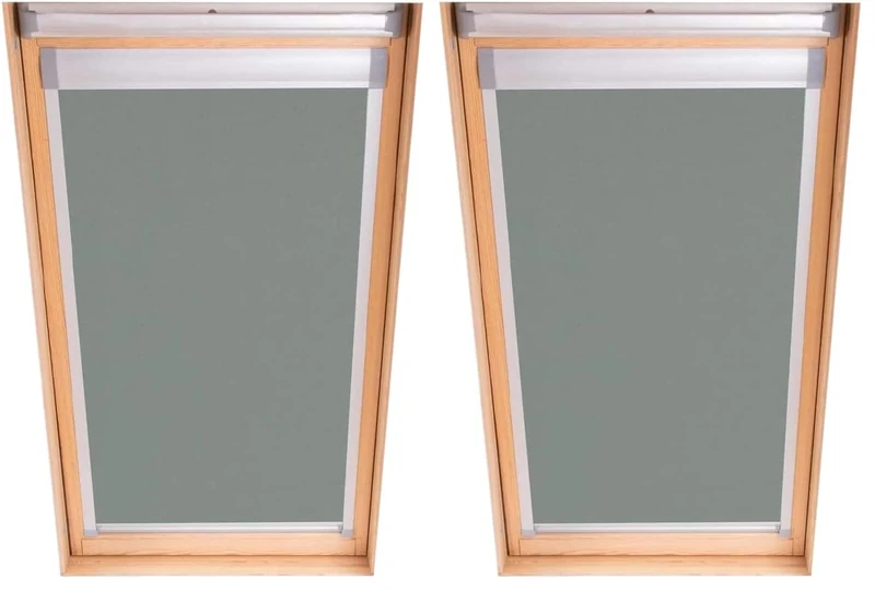 Bloc Skylight Blind for Velux Roof Windows Blockout, Pewter, M06 (Pack of 2)