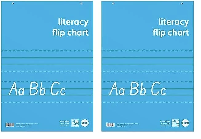 Rhino A1 Flip Chart Paper Pad, 60 Page/Lined Paper Pad, 2 Pack, 30 Leaf, Office & School Stationery Supplies