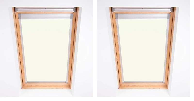 Bloc Skylight Blind for Velux Roof Windows Blockout, White, MK04 (Pack of 2)