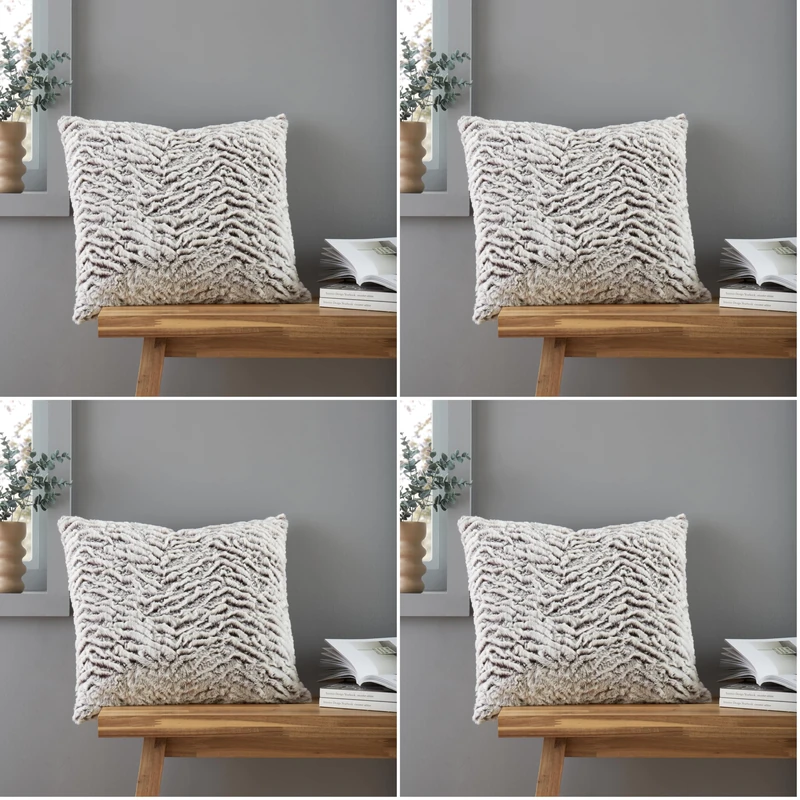 Catherine Lansfield Wolf Cushion 43x43cm Neutral (Pack of 4) - Image 1