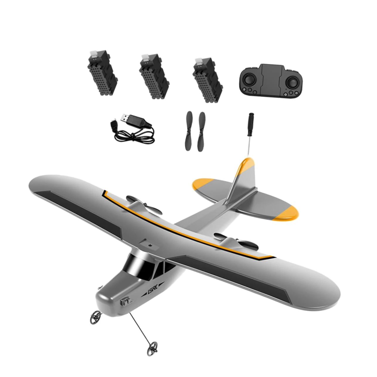 Kisangel Remote Control Airplane Rc Plane Model Toy Fixed Wing Rc Airplane Stylish Design for Boys and Girls Adults Energy-saving Motors