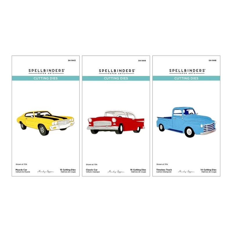 Spellbinders Classic Road Legends Car & Truck Die Bundle - Image 1