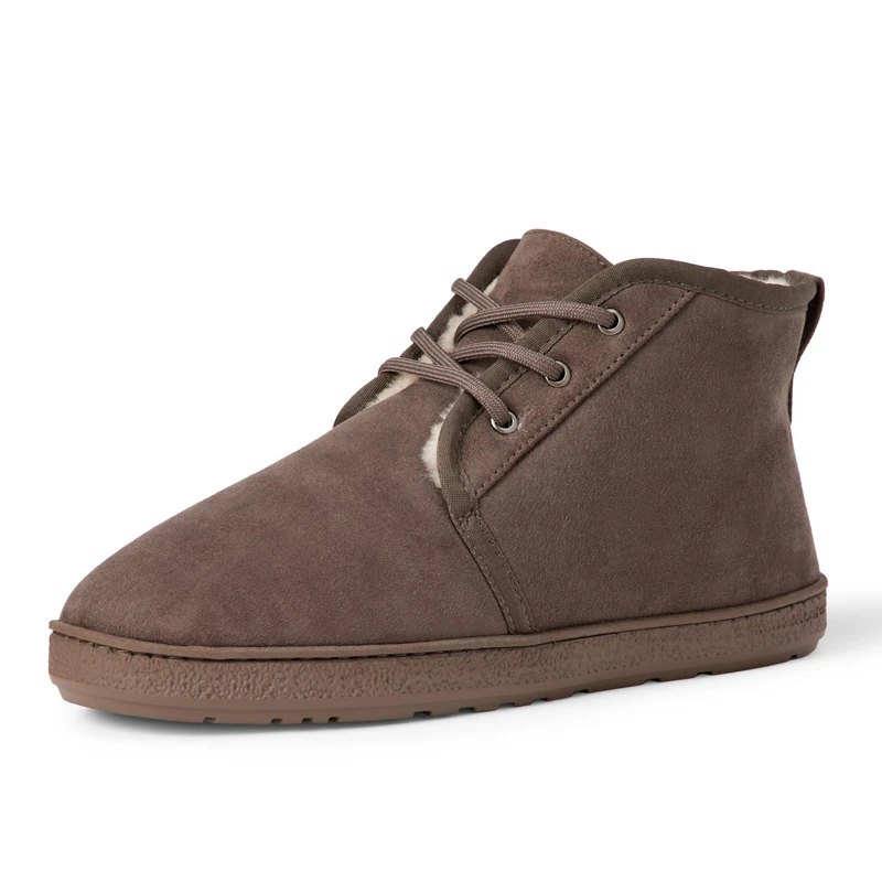 Amazon Essentials Men's Sherpa-Lined Chukka Boot, Grey, 12 UK