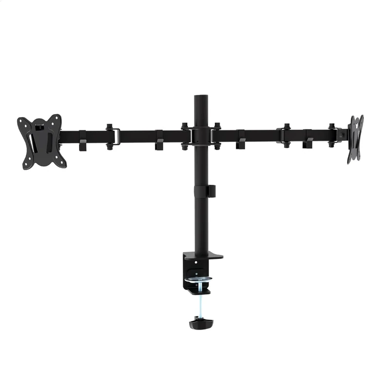 Zarivy Dual Desktop Monitor Stand, Compatible with 13" to 27" Screens, 180 Degree Rotation and Tilt, Ideal for Optimizing Space and Ergonomics. - Image 1