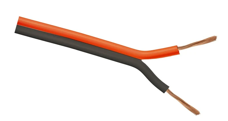 blendend Two-tone parallel audio cable 2x0.75mm, ideal for sound connections in electrical installations and assemblies.