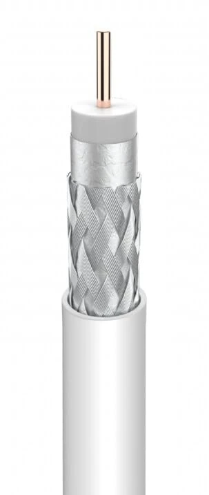 blendend 100 m reel of coax cable, type CXT-1, 17VAtC.A, ideal for data transmission and video signals. - Image 1