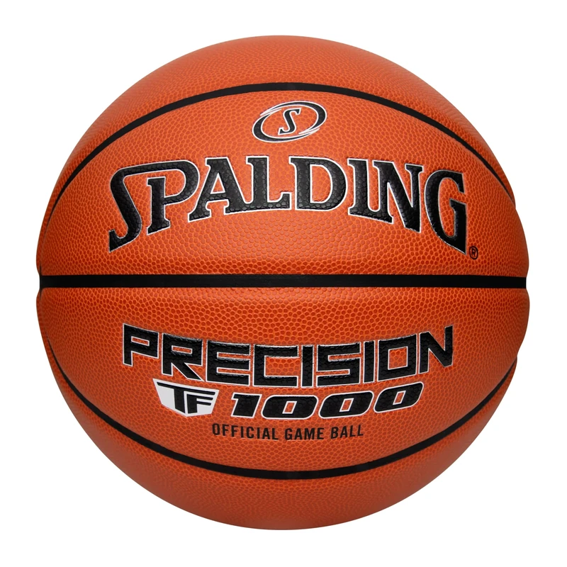 Spalding Precision TF-1000 Indoor Game Basketballs, Dry Grip Microfiber Composite Cushioned Cover, High School Approved - Size 7, 29.5"