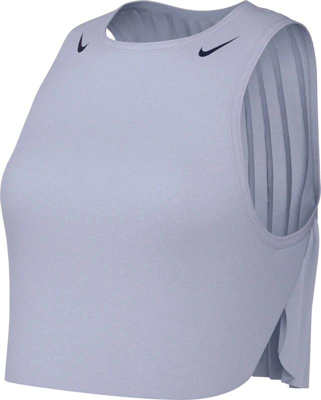 Nike Aeroswift Women's Dri-Fit ADV Running Crop Tank Top, Ghost/Blue Void, FN2713-057, M