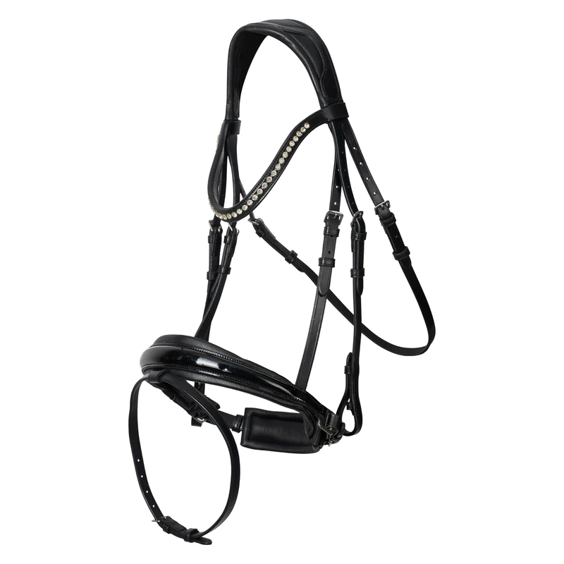 Imperial Riding IRHFria Bridle Black Lacquer Chrystal, P/S