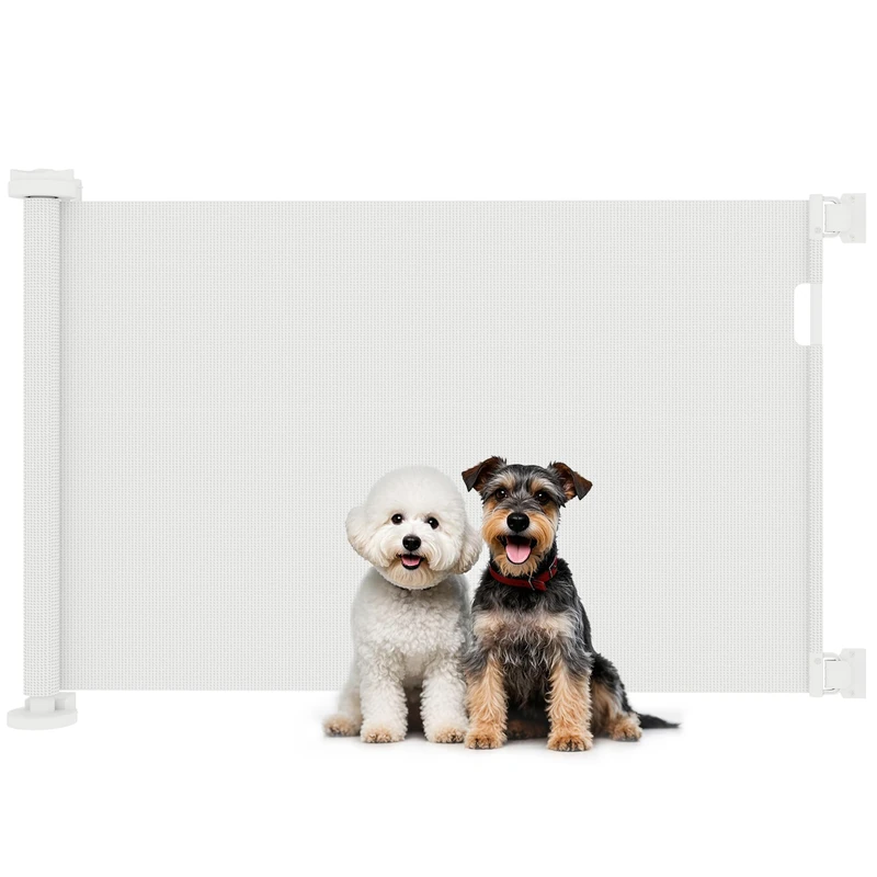 PawHut Extendable Stair Safety Gate - 0-136 cm Wide Pet Barrier - Image 1