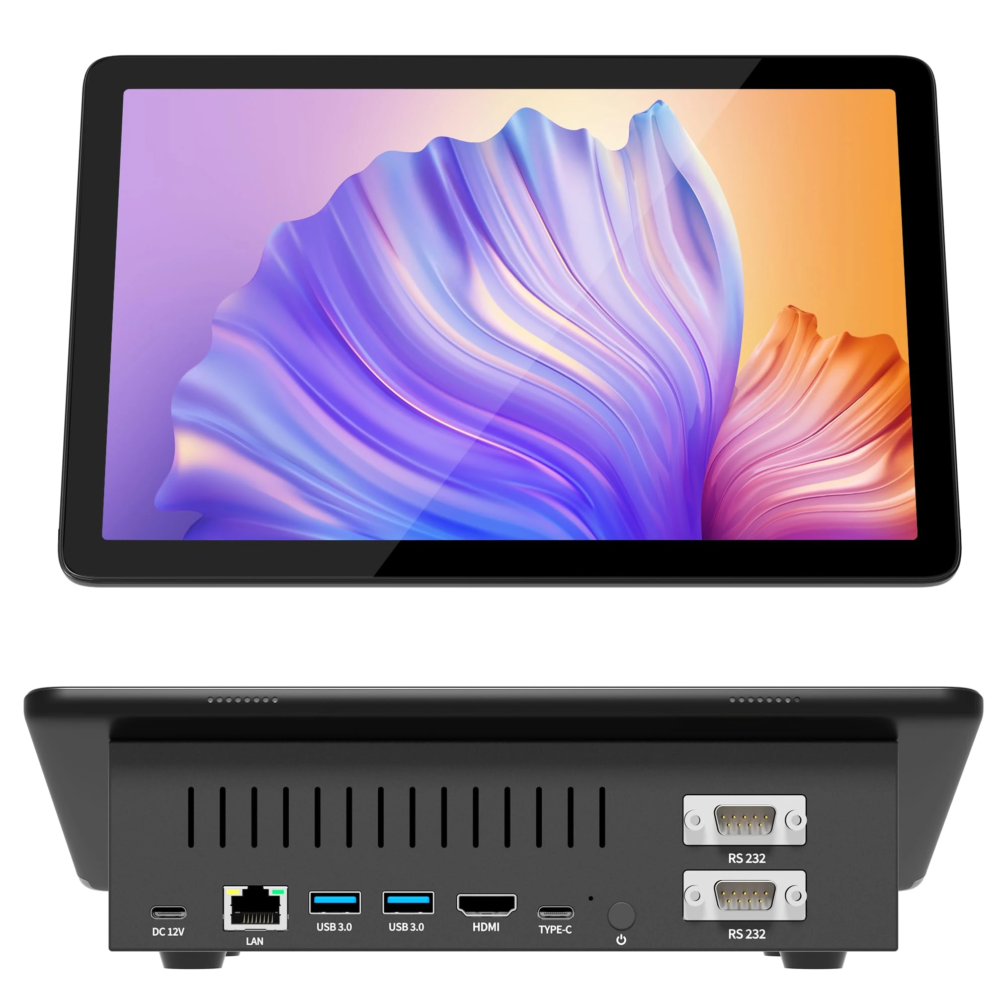 HEIGAOLAPC Computer Mini PC Mini Desktop Computers Win 11 Pro N5095, Touchscreen mini-pc 10.1 inch with 8GB RAM, 128GB ROM, Dual 4K Display Output, HDMI, Dual Rs232, WiFi5,0, BT5.0,Type-C