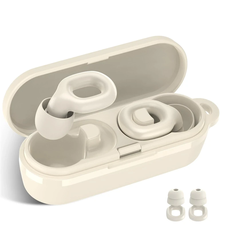 IDE11 Ear Plugs - 35dB Soft Silicone Noise Reduction Earplugs with 7 Ear Tips(XS/S/M/L) and Carrying Case, Reusable Hearing Protection Earplugs for Sleep, Travel, Concerts, Work, Deep Focus