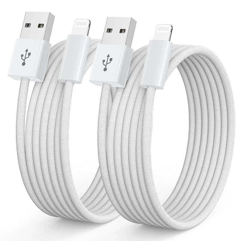 iPhone Charger Cable 2 Pack 2M [Apple MFi Certified] Lightning Cable Fast Charging Cord High Speed Data Sync Apple Charger Cable for iPhone 14 13 12 11 Pro/Pro Max XR XS X 8 7 6 Plus