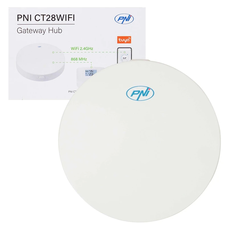 PNI CT28WIFI Internet Hub for PNI CT 28 control module with 8 underfloor heating zones - Image 1