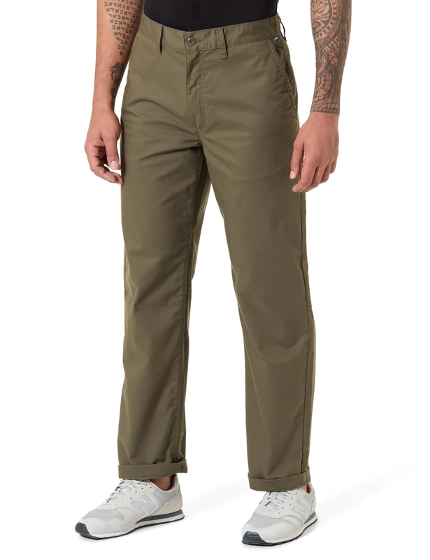 Vans Authentic Chino Straight Pant, Mossy Olive, 34 - Image 1