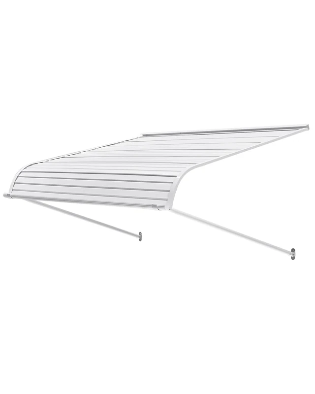 VEVOR Aluminum Awning 48 x 42 in, Durable Window Awning Door Canopy, Lightweight and Stable Aluminum Exterior Awnings Rain Snow Sunlight Protection for Door Entrance Windows Patio Porch