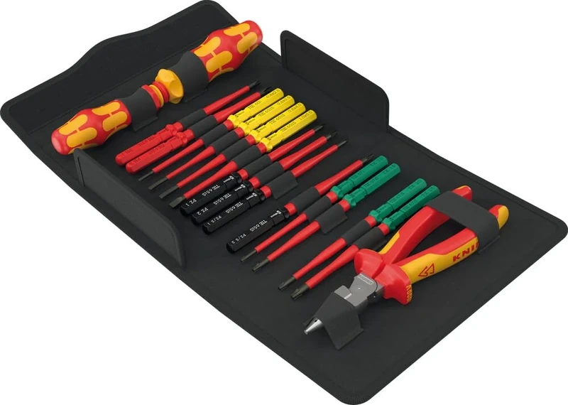 WERA Kraftform Kompakt VDE 17 Extra Slim 2 Tool Finder, 17 Pieces - 05006610001
