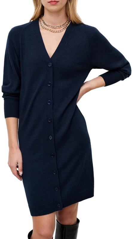Caroll Dress, Sky Captain, M