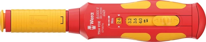 Wera 7516 VDE Kraftform Safe-Torque Speed Torque Screwdriver, 2.4-4.0 Nm - 05075876001