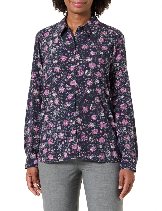 Caroll Blouse, Crlimp/Pe26/Thistle/Navy, 6