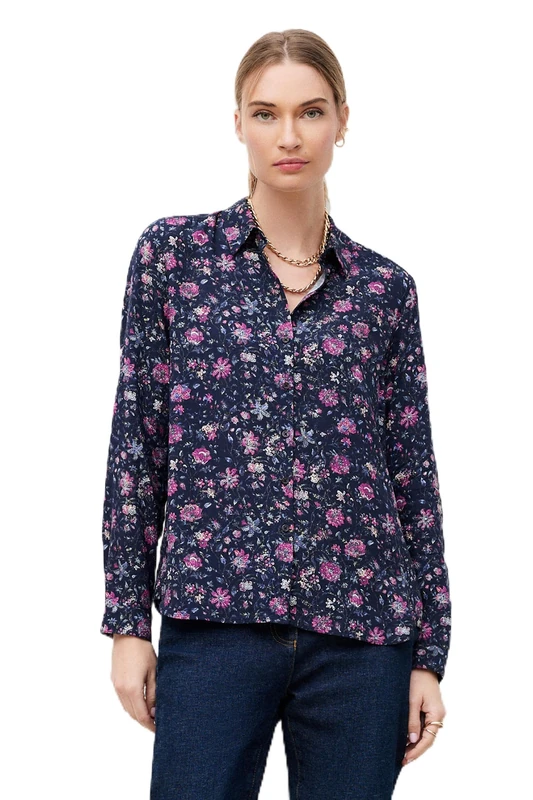 Caroll Blouse, Crlimp/Pe26/Thistle/Navy, 12