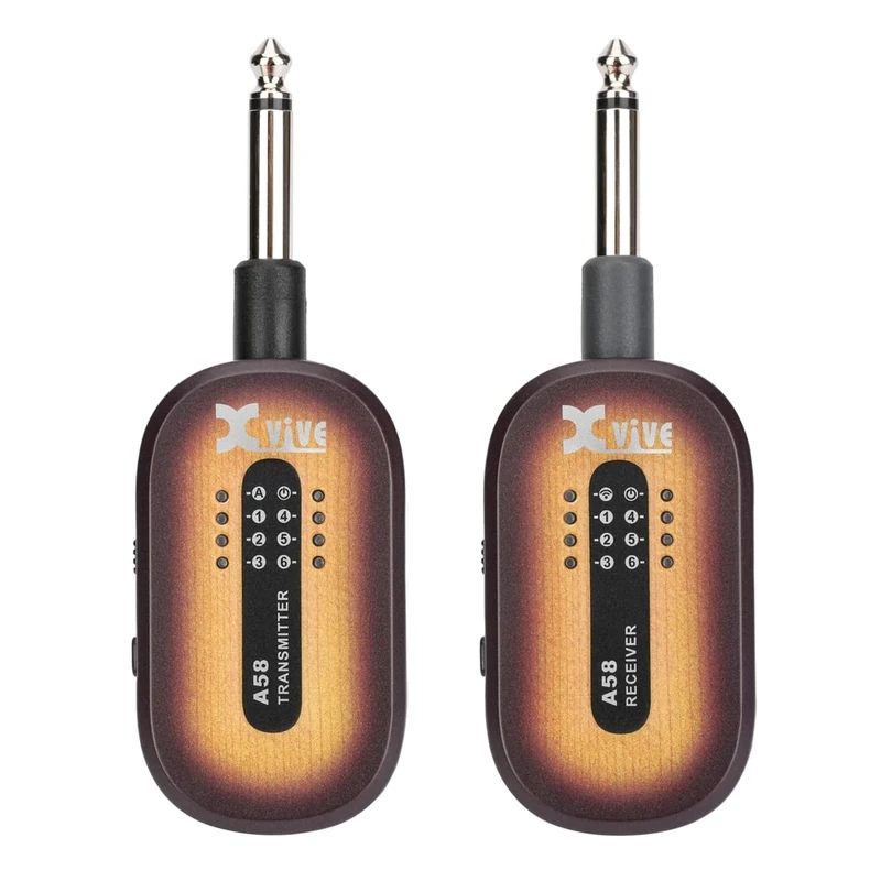 XVIVE A58-5.8GHZ WIRELESS GUITAR SYSTEM W/CASE - VINTAGE SUNBURST