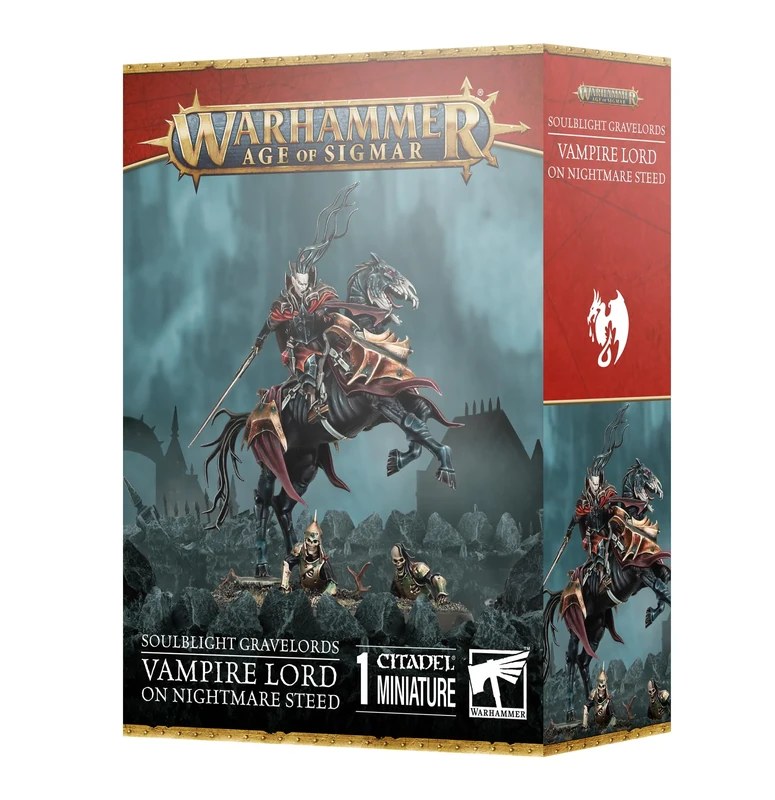 Games Workshop - Warhammer - Age of Sigmar - Soulblight Gravelords: Vampire Lord on Nightmare Steed