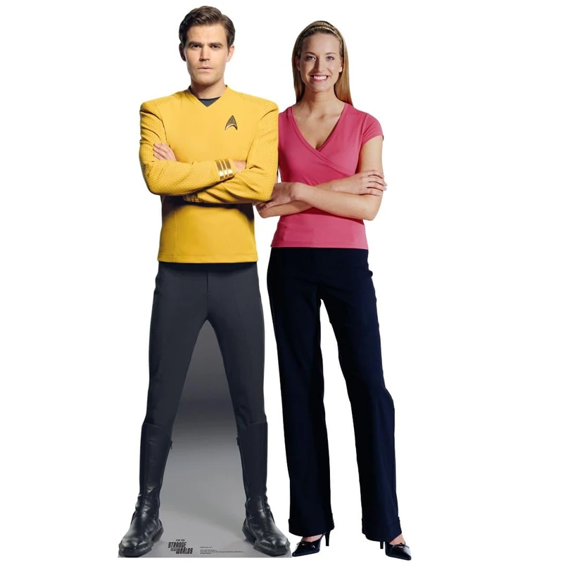 Star Cutouts SC4833 Star Trek Captain James T. Kirk Lifesize Cardboard Cutout 180cm – Strange New Worlds Paul Wesley Standee, Sci-Fi Party Display & Star Trek Gift