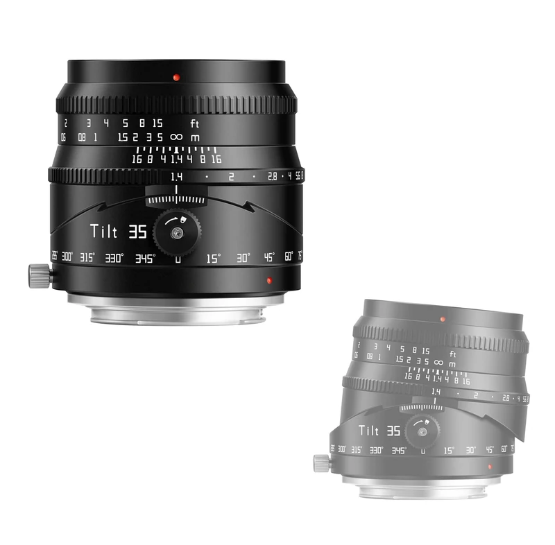 TTArtisan 35mm F1.4 Tilt Lens for Canon EOS-RF Mount - Black