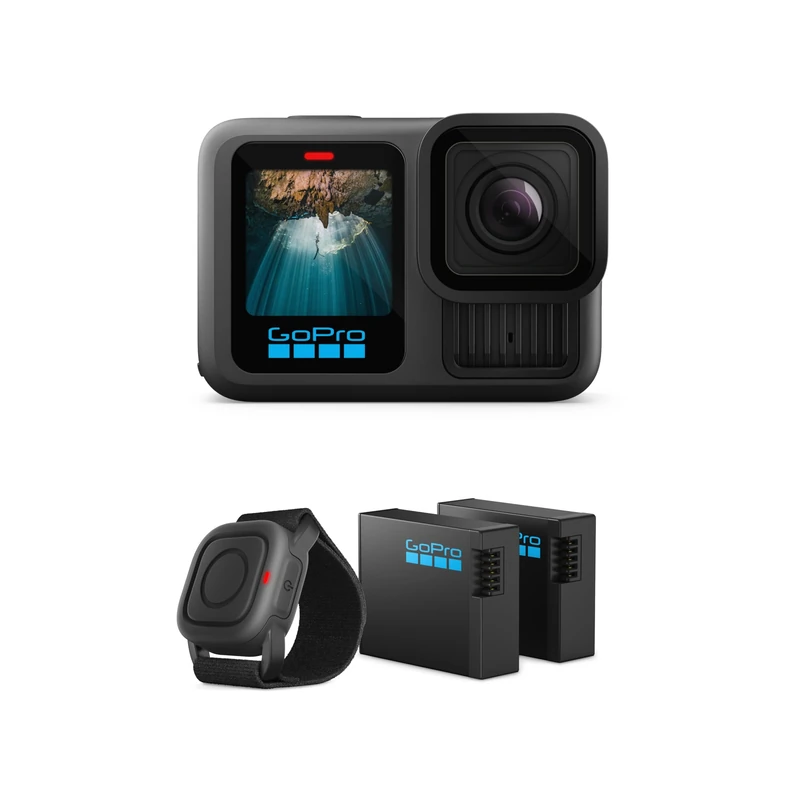 GoPro HERO13 Black Action Bundle (Amazon Exclusive) - Includes 2 Enduro Batteries and Waterproof Shutter Remote