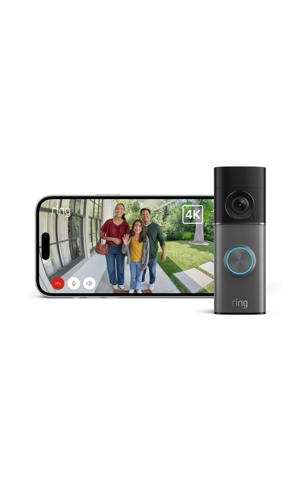 Ring Wired Video Doorbell Pro (newest gen) Hardwired | Video Doorbell Camera | Retinal 4K, up to 10x Enhanced Zoom | Wide Field of View | Radar Detection | 30-day free trial of Ring Subscription Plan