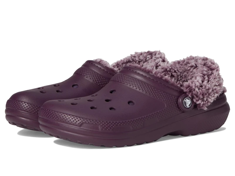 Crocs Unisex Adult, Classic Fleece Lined Clog, Plush Plum, 7 UK Men/ 8 UK Women