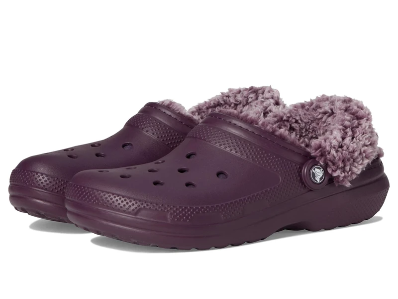 Crocs Unisex Adult, Classic Fleece Lined Clog, Plush Plum, 6 UK Men/ 7 UK Women