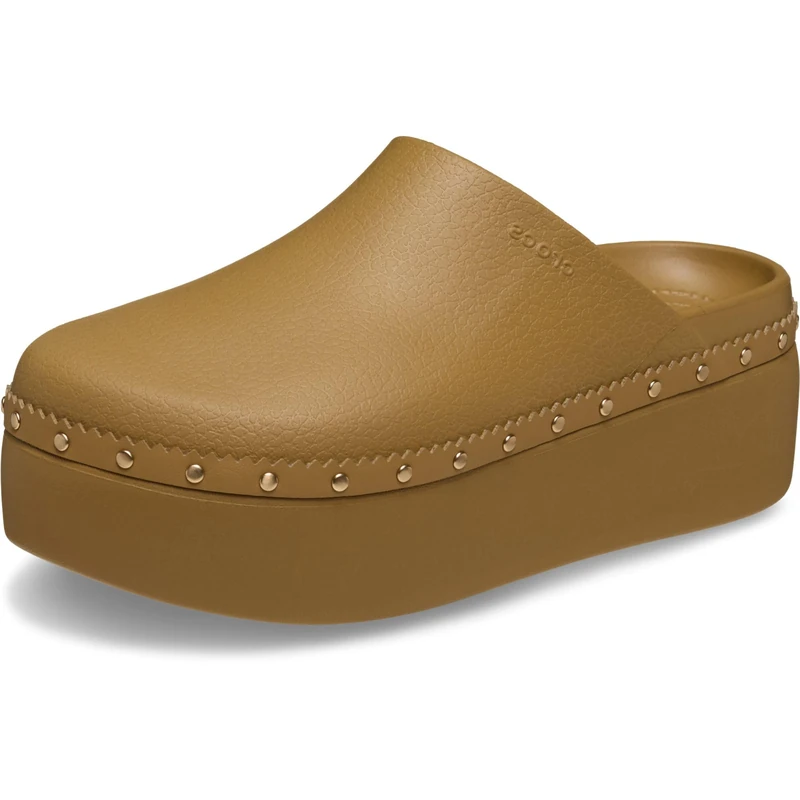 Crocs, Women, Dylan Platform Studded Clog, Umber, 6 UK Women