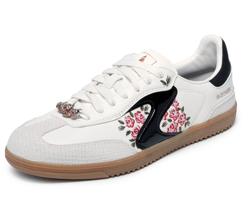 Skechers Women's Hotshot Fiercely Floral Trainers, White Multi Coloured, 6 UK - Image 1