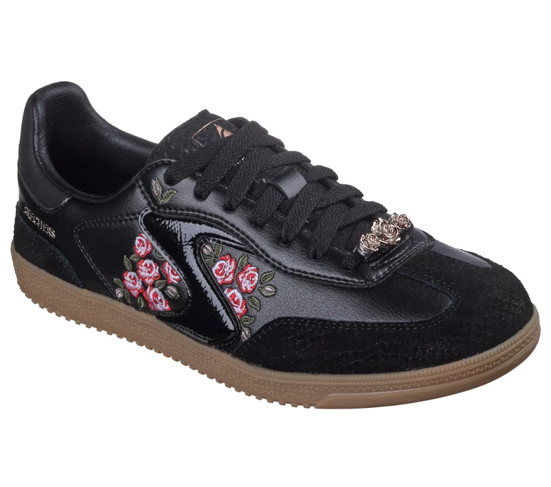 Skechers Women's Hotshot Fiercely Floral Trainers, Black, 8 UK - Image 1