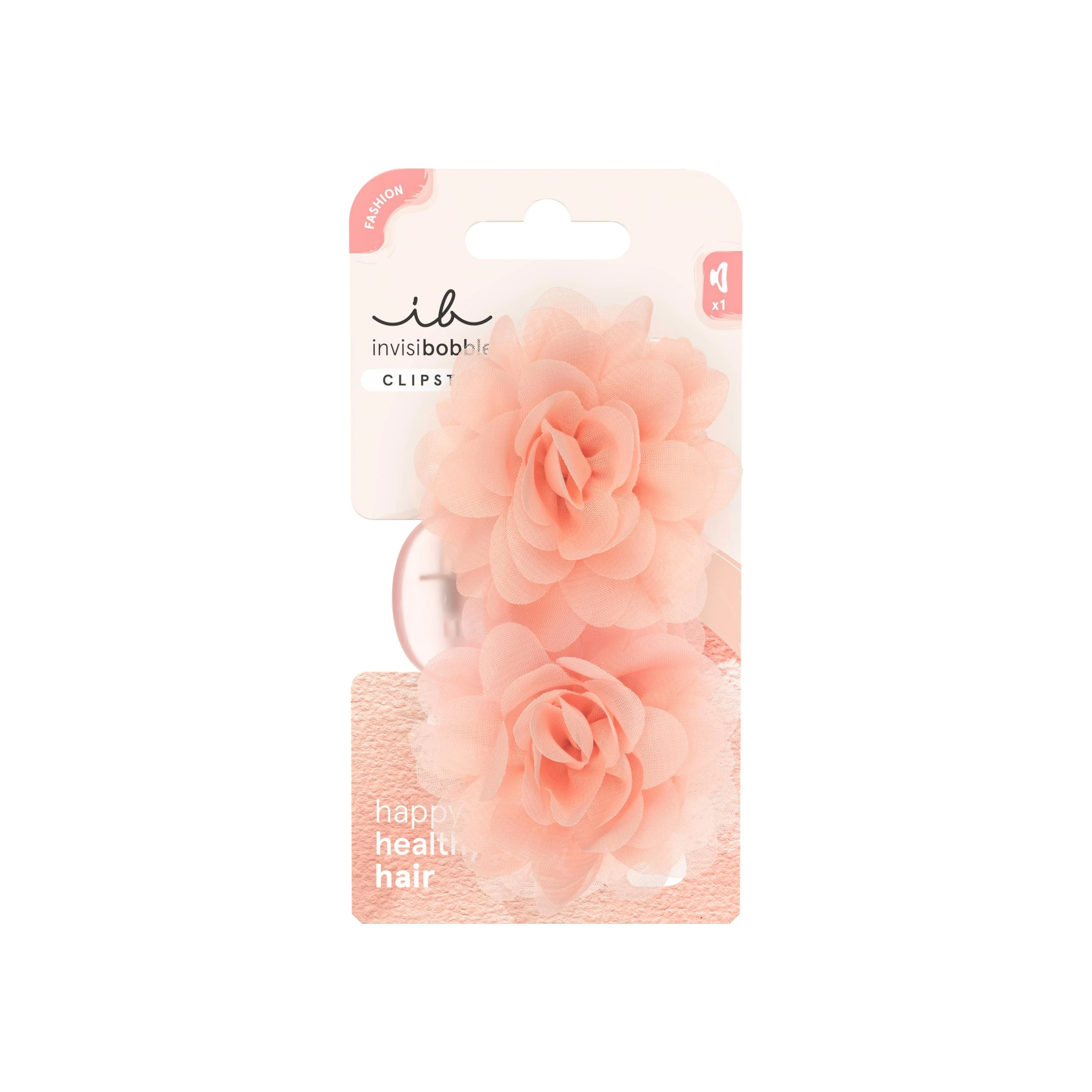 invisibobble Clipstar M Summer Rose (1 Piece) - Large Hair Clip with Flower for Women & Girls - Hair Clip for Thin Hair - Perfect Oktoberfest Accessory - Elegant & Secure Hold
