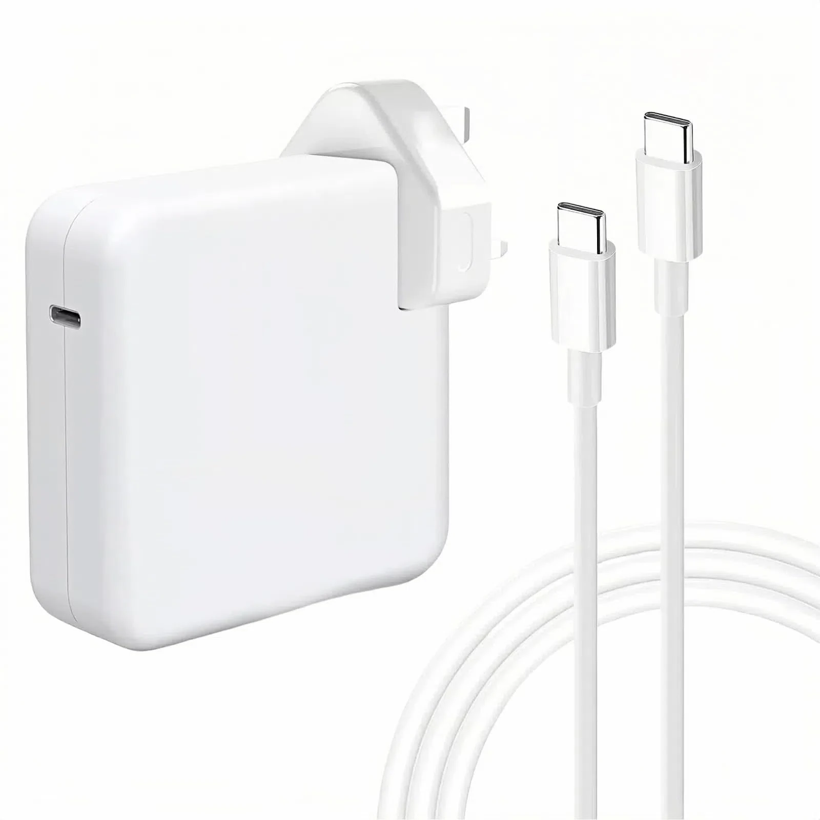 106W USB C Super Fast Charger, MacBook Pro Super Fast Charger, laptop charger suitable for MacBook Pro 16,15,14,13 inches, MacBook Air 13 inches, iPad Pro 12.9 11 inch and all USB C devices, 2M cable